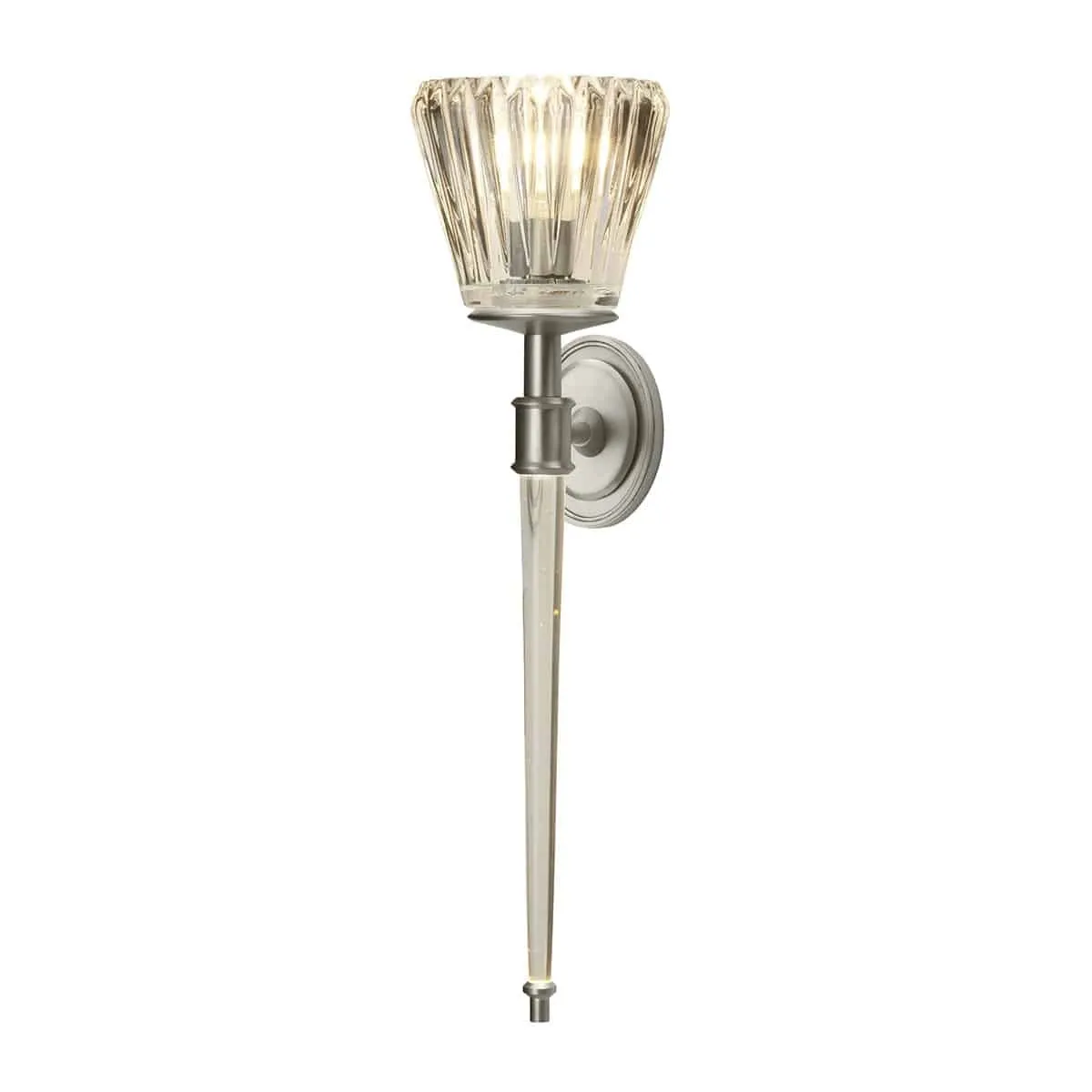 Kinkiet srebrny szklany 49cm BATH/AGATHA BN z serii AGATHA - Elstead Lighting