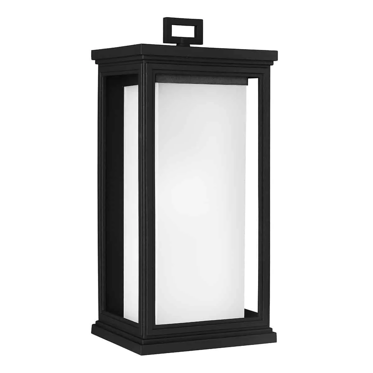 Kinkiet zewnętrzny czarny metalowy ze szkłem FE/ROSCOE/L z serii ROSCOE - Elstead Lighting