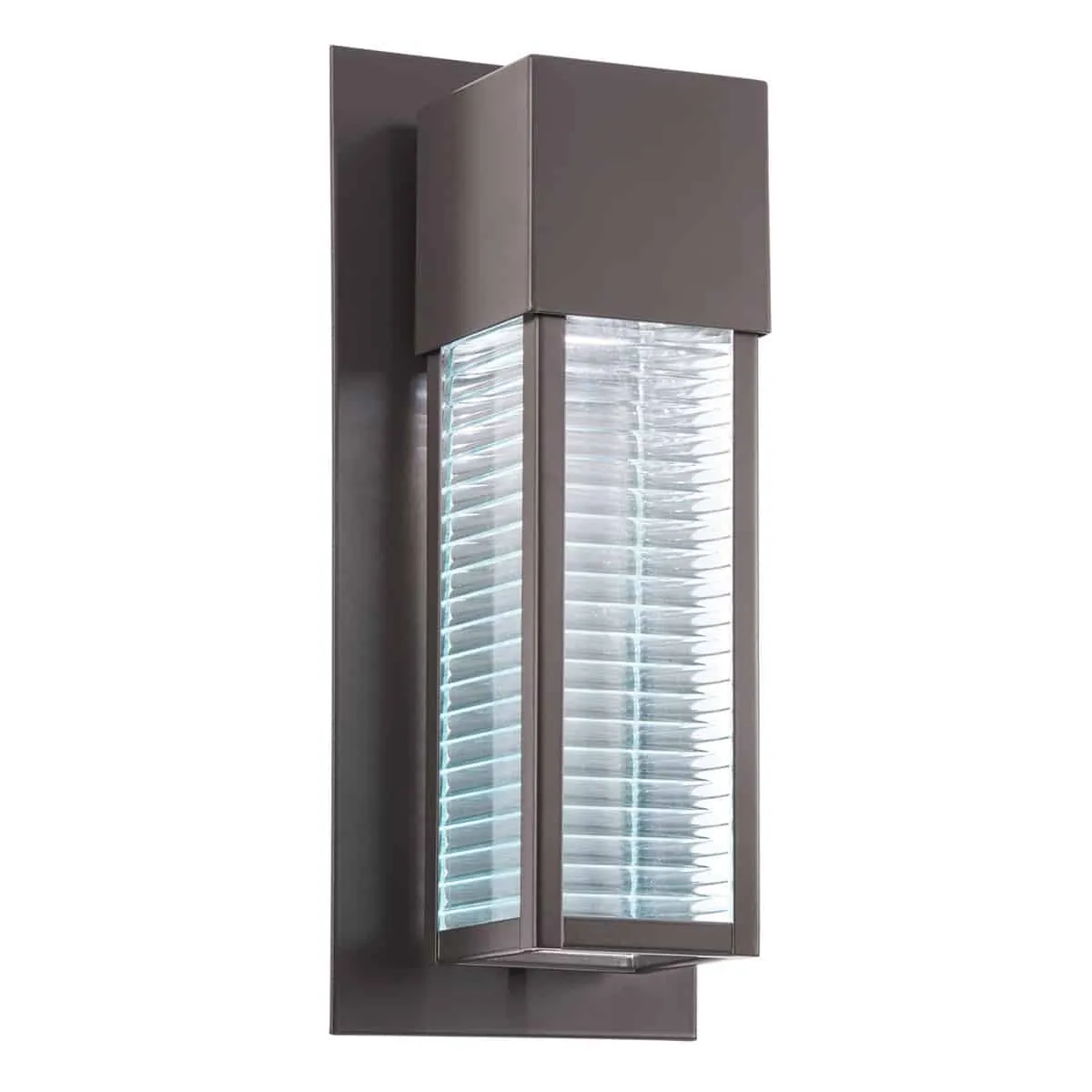 Kinkiet zewnętrzny brązowy metalowy ze szkłem KL/SOREL2/M LED z serii SOREL2 - Elstead Lighting