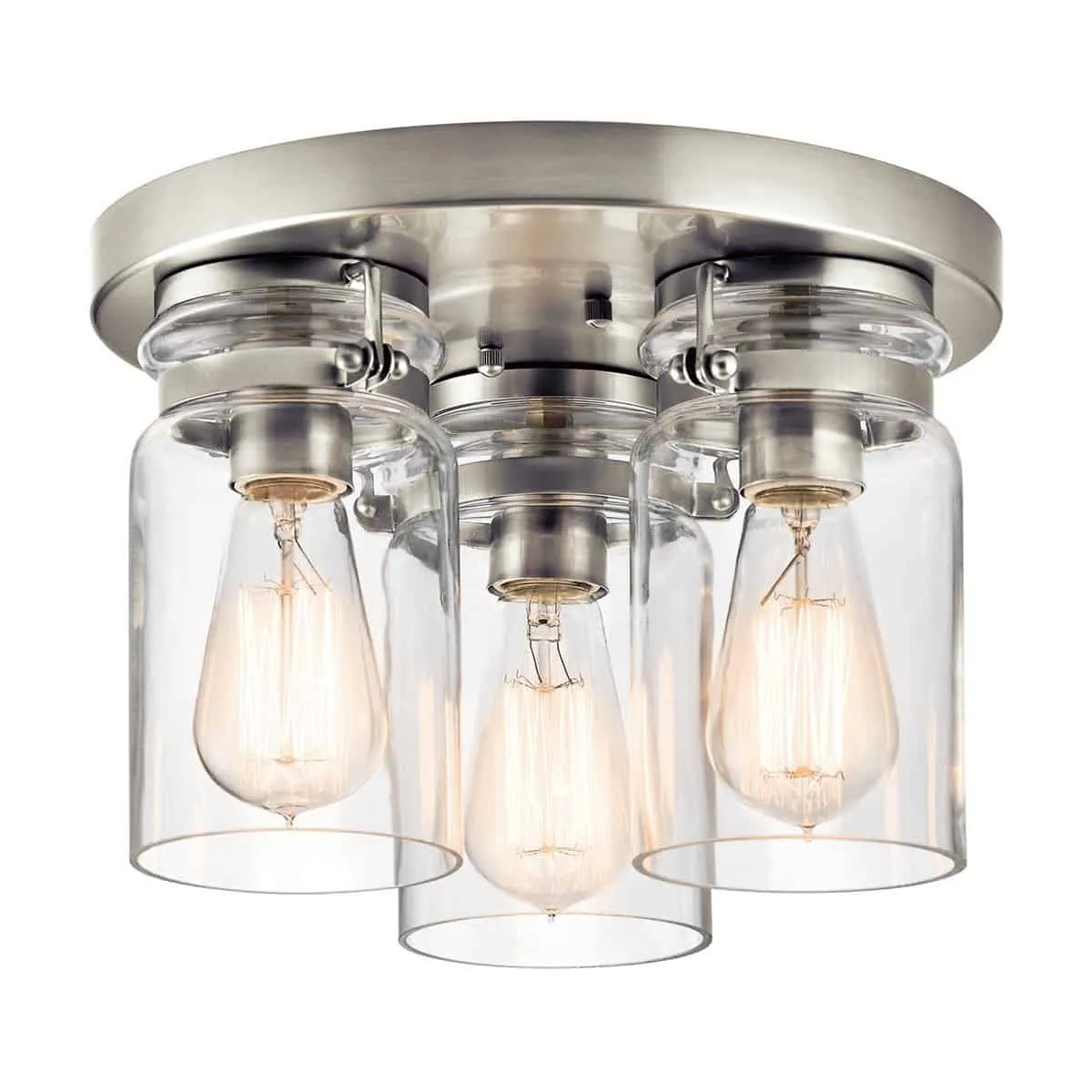 Plafon loftowy metalowy srebrny 3-punktowy KL/BRINLEY/F NI z serii BRINLEY - Elstead Lighting