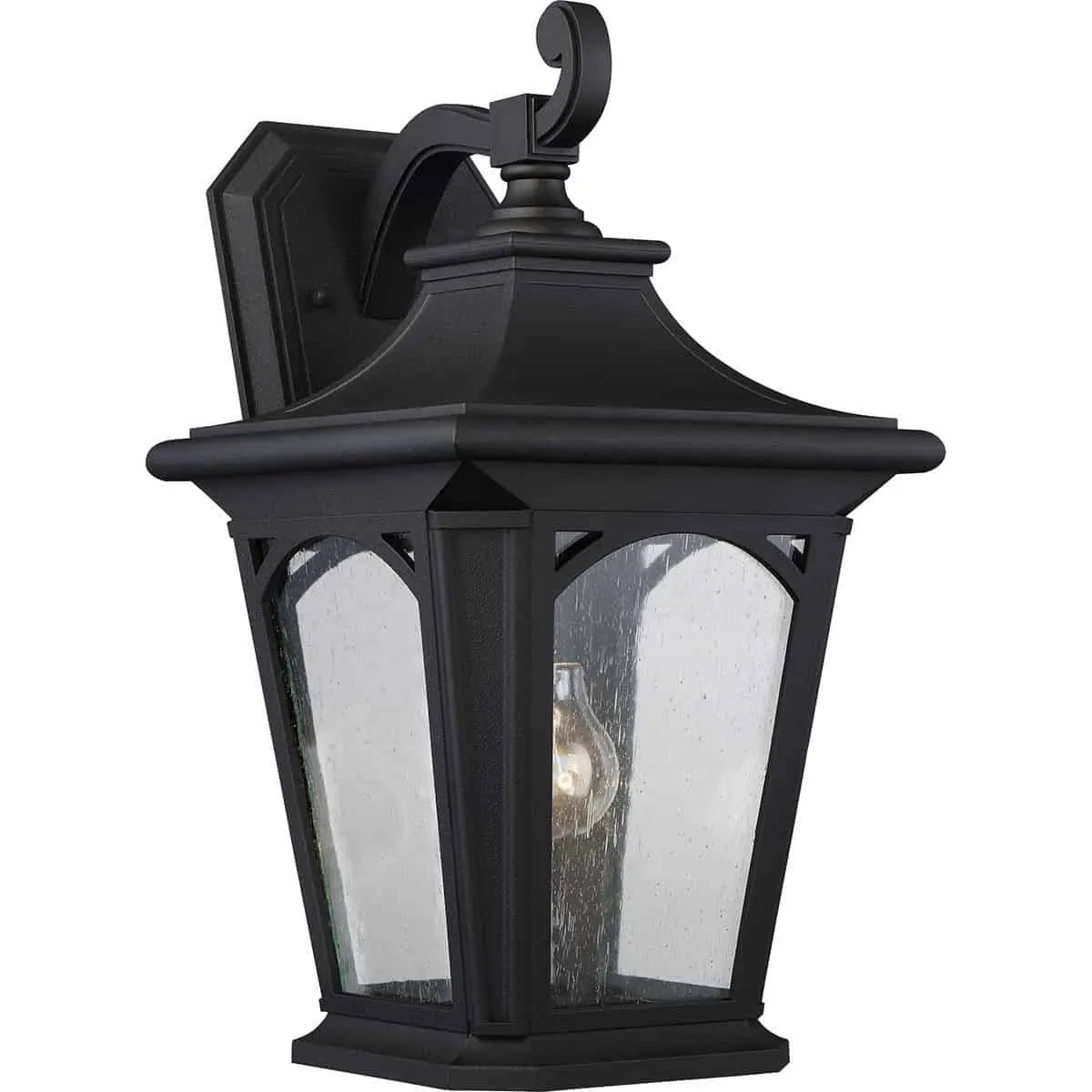 Kinkiet zewnętrzny czarny metalowy ze szkłem QZ/BEDFORD2/L z serii BEDFORD - Elstead Lighting