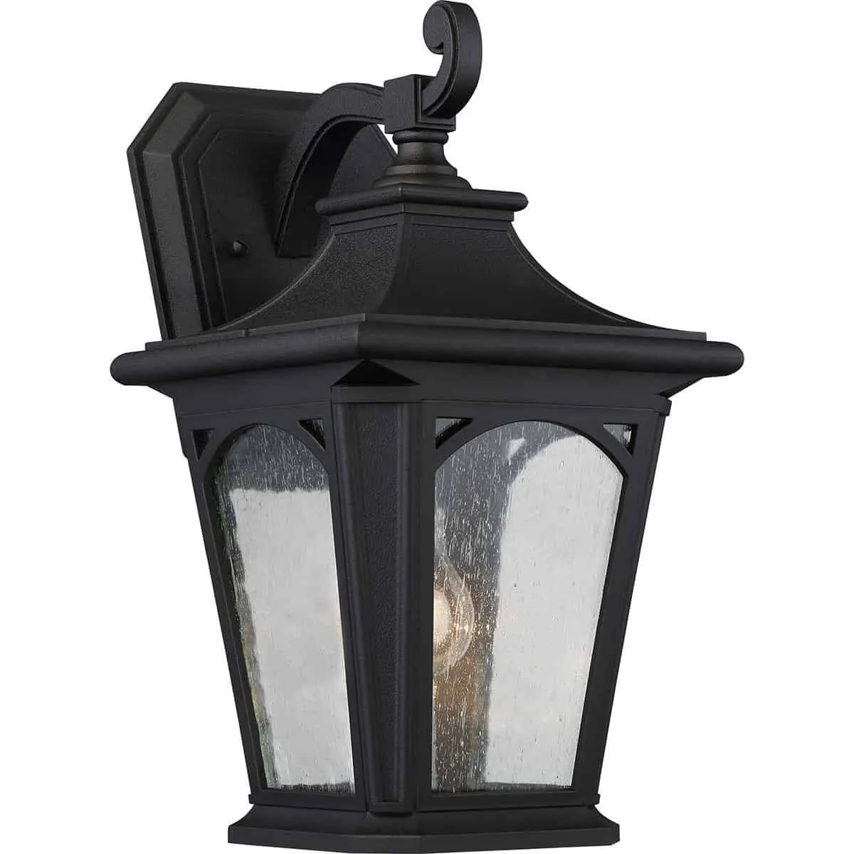 Kinkiet zewnętrzny czarny metalowy ze szkłem QZ/BEDFORD2/M z serii BEDFORD - Elstead Lighting