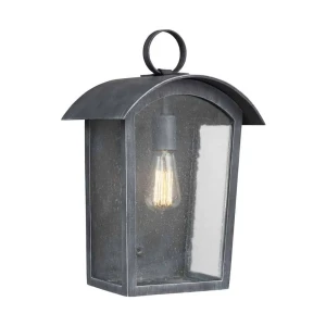 Kinkiet zewnętrzny metalowy czarny ze szkłem FE/HODGES/L z serii HODGES - Elstead Lighting