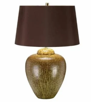Lampa stołowa ceramiczna brązowo-złota OAKLEIGH PARK/TL z serii OAKLEIGH - Elstead Lighting