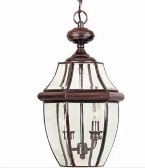Lampa wisząca miedziana szklana 2-punktowa QZ/NEWBURY8/L AC z serii NEWBURY - Elstead Lighting