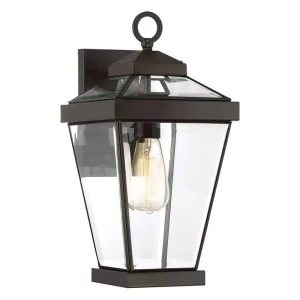 Kinkiet zewnętrzny metalowy czarny ze szkłem QZ/RAVINE2/M z serii RAVINE - Elstead Lighting