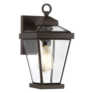 Kinkiet zewnętrzny czarny metalowy ze szkłem QZ/RAVINE2/S z serii RAVINE - Elstead Lighting
