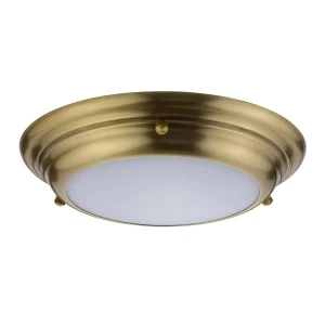 Plafon okrągły mosiężny szklany LED 25cm WELLAND/F/S AB z serii WELLAND - Elstead Lighting