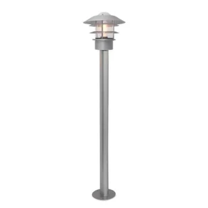 Słupek ogrodowy metalowy srebrny 100cm HELSINGOR-BOL-SL z serii HELSINGOR - Elstead Lighting