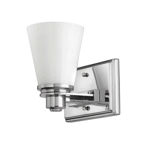 Kinkiet chromowany szklany 1-punktowy HK-AVON1-BATH z serii AVON - Elstead Lighting