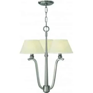 Żyrandol metalowy niklowany 3-punktowy HK-WHITNEY3 z serii WHITNEY - Elstead Lighting