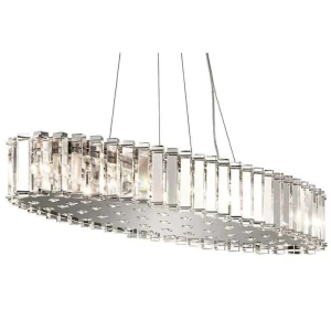 Lampa wisząca chromowana kryształowa 12-punktowa KL-CRYSTAL-SKYE-I-L z serii Crystal Skye - Elstead Lighting