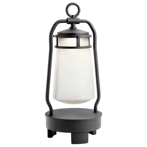 Lampa stołowa zewnętrzna LED czarna z głośnikiem KL-LYNDON-BT-B-BK z serii Lyndon - Elstead Lighting