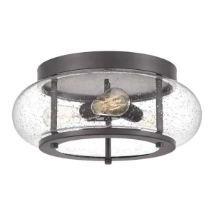 Plafon loftowy brązowy 3-punktowy ze szkłem QZ-TRILOGY-FM-OZ z serii TRILOGY - Elstead Lighting