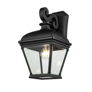 Kinkiet zewnętrzny latarnia czarny metalowy BAYVIEW-2L-BK z serii BAYVIEW - Elstead Lighting