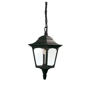Lampa wisząca latarnia metalowa czarna IP44 CPM9-BLACK z serii Chapel Mini - Elstead Lighting