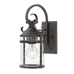Kinkiet zewnętrzny metalowy czarny ze szklanym kloszem HK-CASA-S z serii CASA - Elstead Lighting