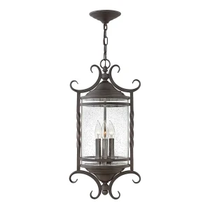 Latarnia wisząca metalowa czarna 3-punktowa HK-CASA8 z serii CASA - Elstead Lighting