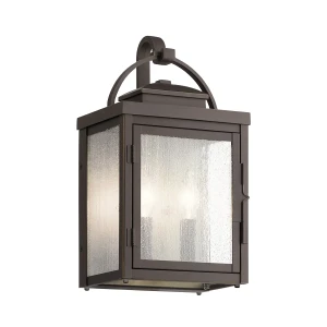 Kinkiet zewnętrzny latarnia metalowy brązowy 2-punktowy KL-CARLSON-M-RZ z serii CARLSON - Elstead Lighting