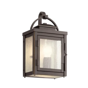 Kinkiet zewnętrzny latarnia metalowa brązowa 2-punktowa KL-CARLSON-S-RZ z serii Carlson - Elstead Lighting
