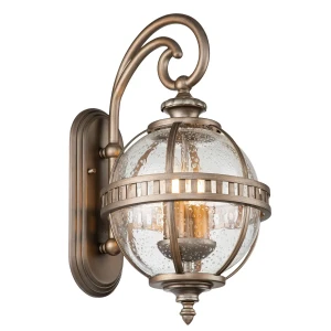 Kinkiet zewnętrzny latarnia metalowa brązowa 2-punktowa KL-HALLERON-2S-BU z serii HALLERON - Elstead Lighting