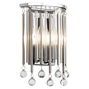 Kinkiet chromowany szklany 2-punktowy KL-PIPER2-PC z serii Piper - Elstead Lighting