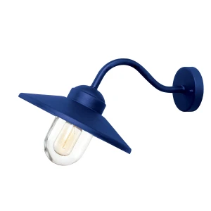 Kinkiet zewnętrzny niebieski szklany 1-punktowy KLAMPENBORG-NVB z serii KLAMPENBORG - Elstead Lighting