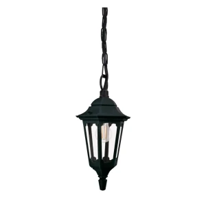 Lampa wisząca latarnia czarna metalowa IP44 PRM9-BLACK z serii Parish - Elstead Lighting