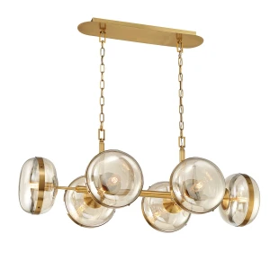 Lampa wisząca Nottingham QN-NOTTINGHAM-6LP-AB - Quintiesse