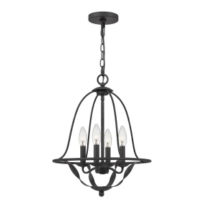 Lampa wisząca Bradbury popielata QZ-BRADBURY-4P-GK - Elstead