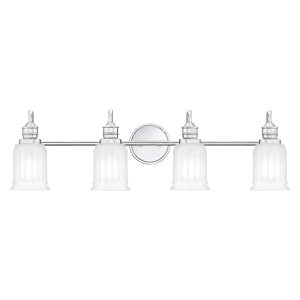 Kinkiet łazienkowy chromowany 4-punktowy QZ-SWELL4-PC-BATH z serii SWELL - Elstead Lighting