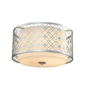 Plafon metalowy srebrny ażurowy 40cm ZIGGY-F-M-LS z serii ZIGGY - Elstead Lighting