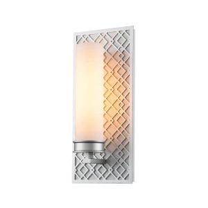 Kinkiet metalowy srebrny ażurowy ZIGGY1-LS z serii ZIGGY - Elstead Lighting