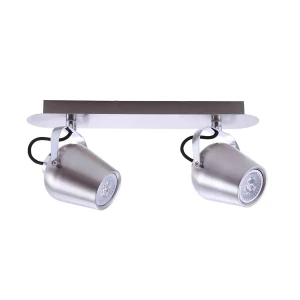 Reflektor sufitowy metalowy srebrny 2-punktowy FH541A2AJA13 z serii JOSIE - Lampy Italux