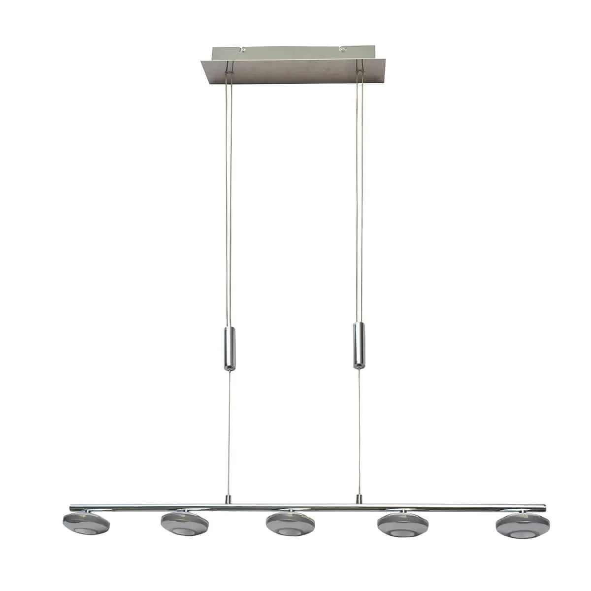 Lampa wisząca metalowa srebrna 5-punktowa HD-352ML-05-9051B z serii MARLEY - Lampy Italux