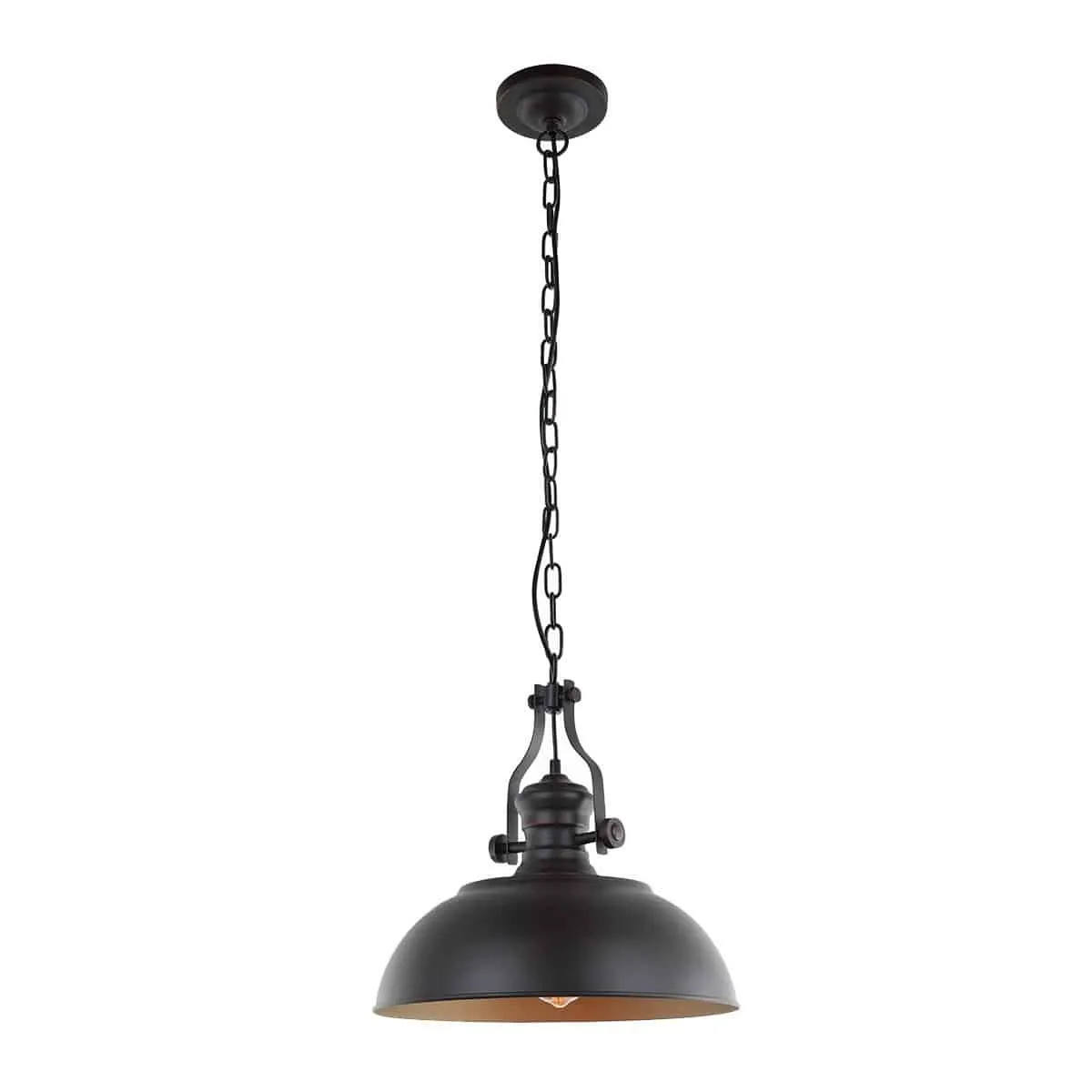 Lampa wisząca loft metalowa brązowo-złota MDM-2646/1 z serii ROSALIA - Lampy Italux
