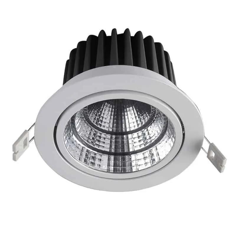Oprawa wpuszczana LED okrągła biała metalowa TS05136 z serii WEST - Lampy Italux