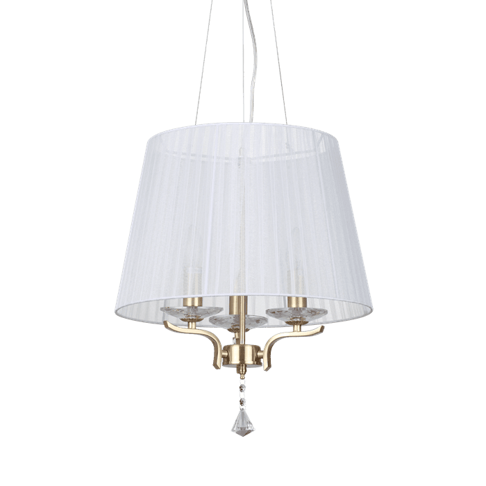 Lampa wisząca nowoczesna PEGASO SP3 OTTONE SATINATO 197715 - Ideal Lux