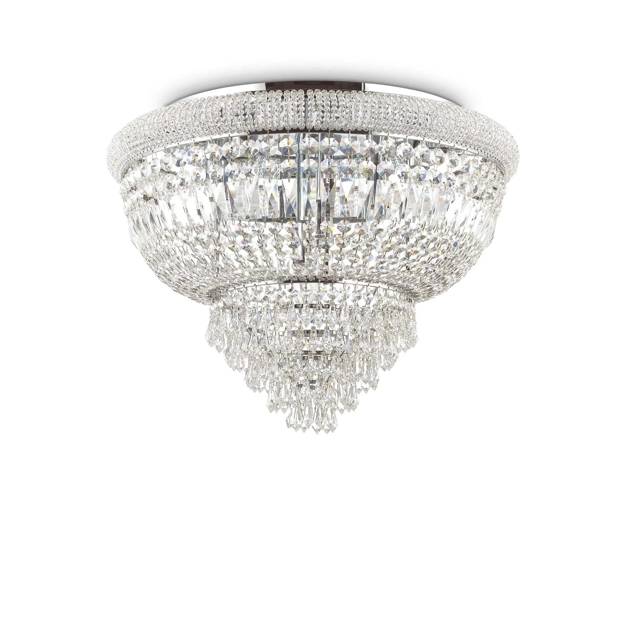 Plafon designerski DUBAI PL24 chrom 243566 - Ideal Lux