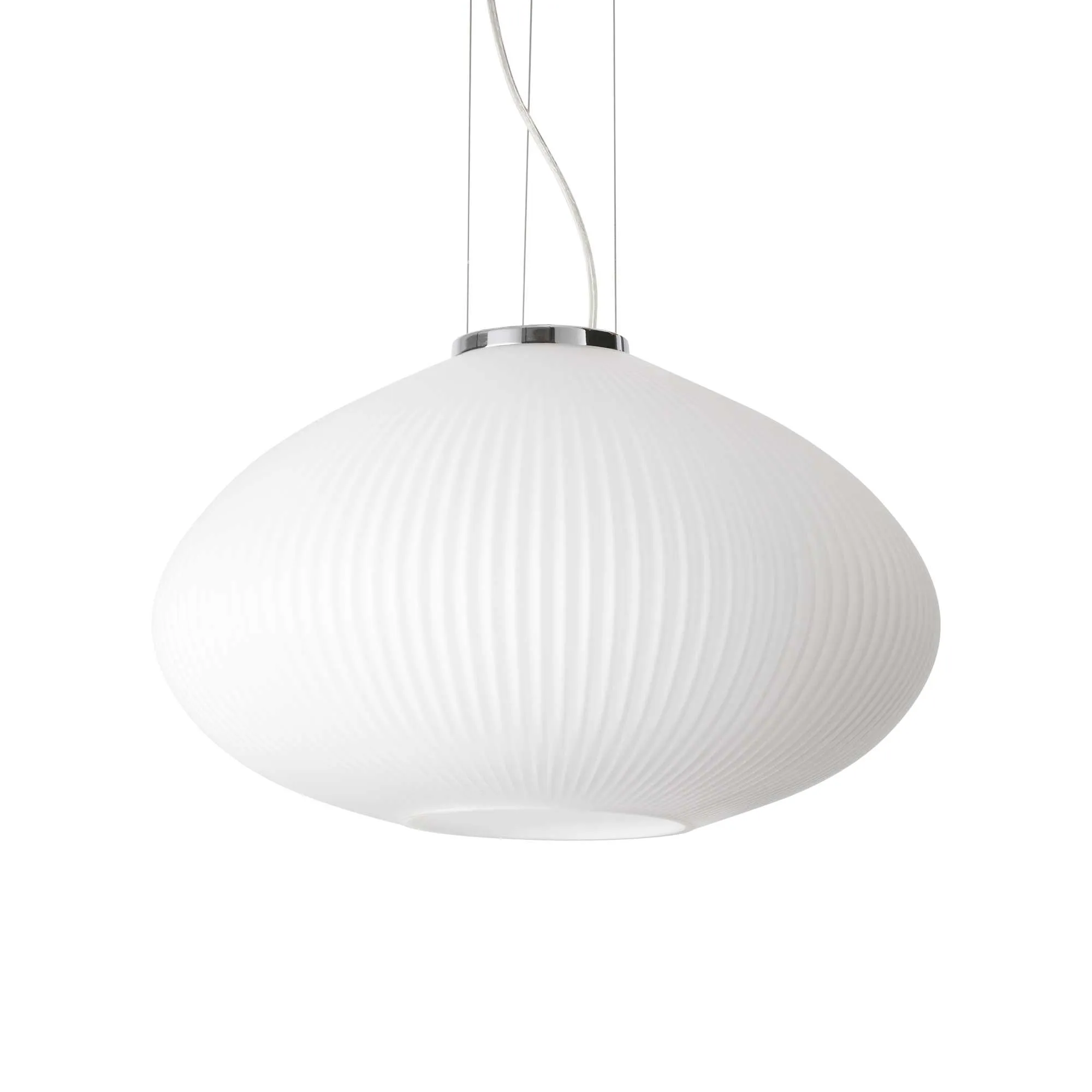 Lampa wisząca nowoczesna PLISSE SP1 D45 chrom 264523 - Ideal Lux