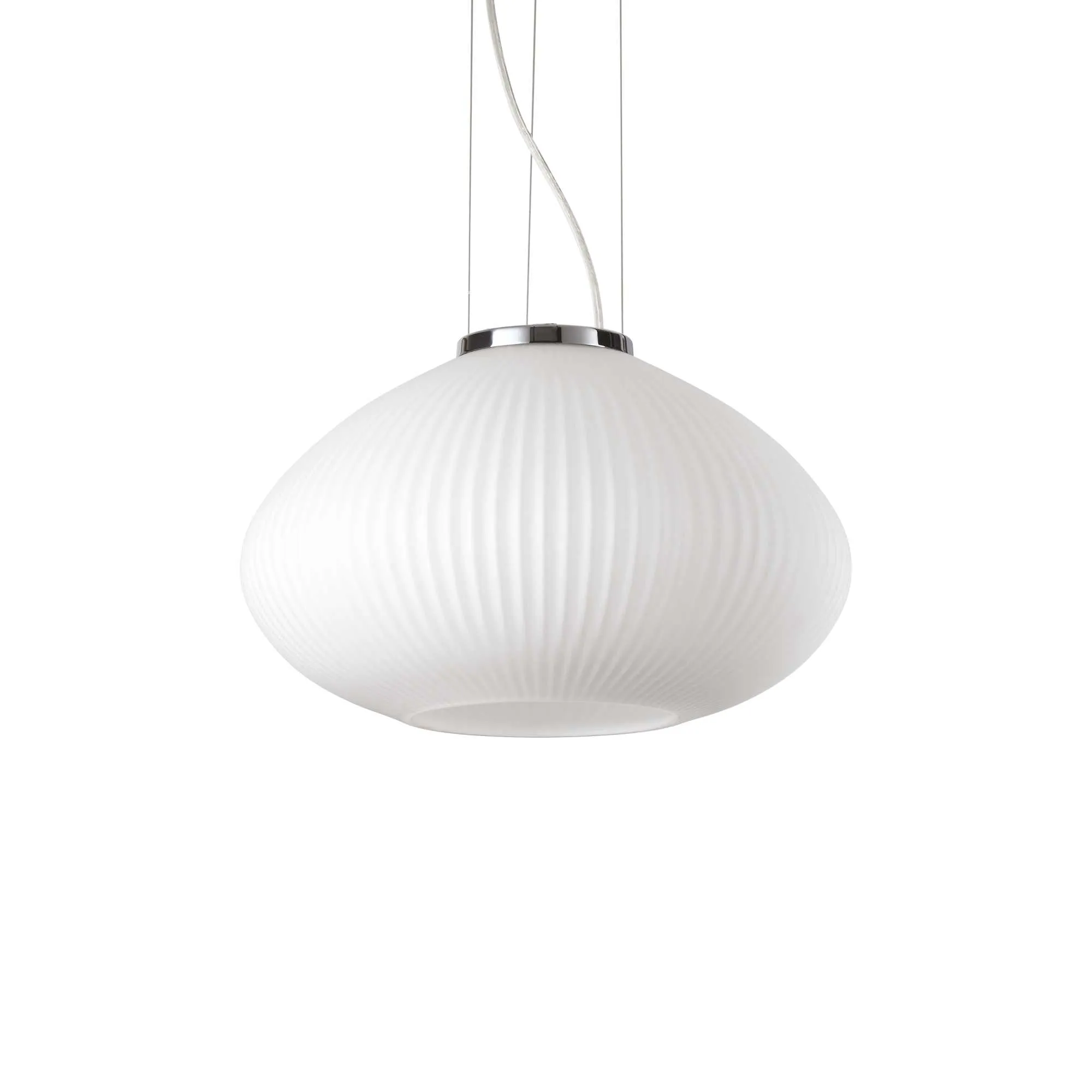 Lampa wisząca nowoczesna PLISSE SP1 D35 chrom 285184 - Ideal Lux