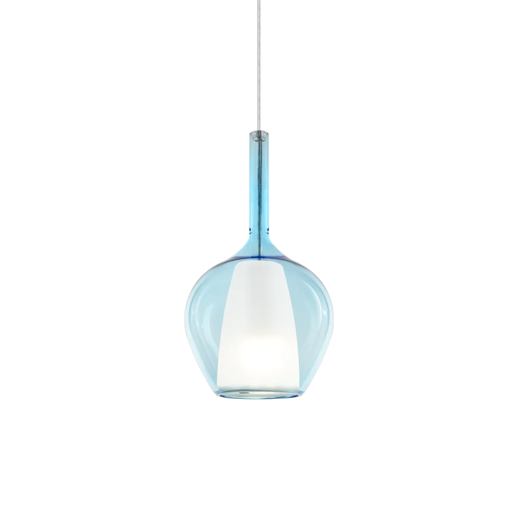 Lampa wisząca KALIQUE-1 SP1 D18 AZZURRO 359960 - Ideal Lux