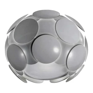 Plafon szary z tworzywa sztucznego 31cm C0317-01S-U1GM z serii SANTINA - Lampy Italux