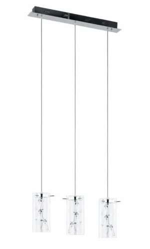 Lampa wisząca szklana 9-punktowa chromowana MD4507-9A z serii SHINE - Lampy Italux