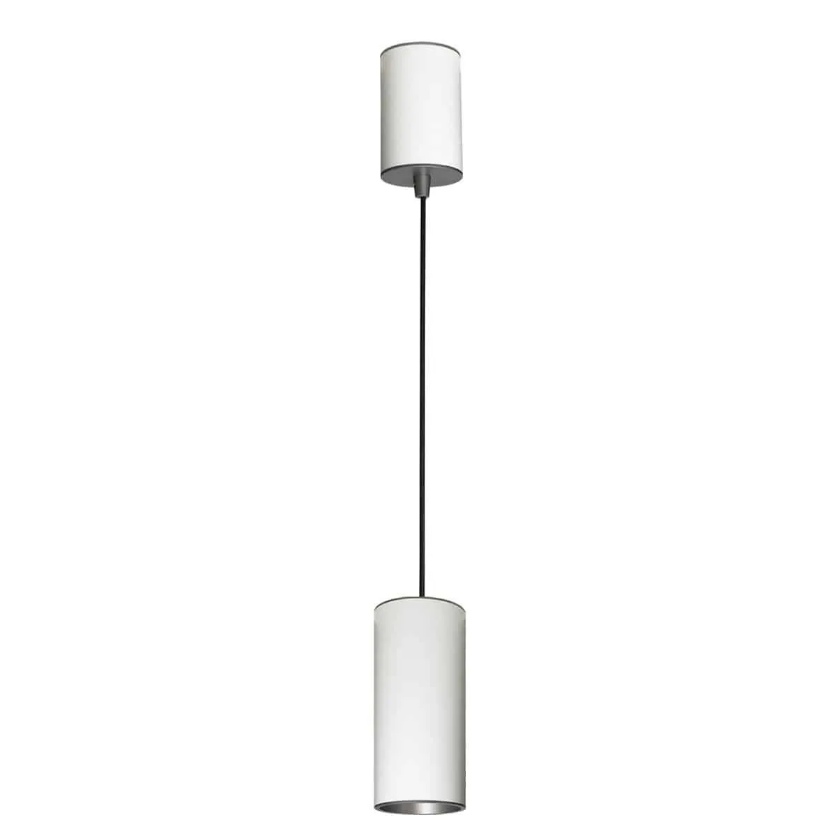 Lampa wisząca metalowa biało-szara 6cm HL7718/7W z serii MOLDES - Lampy Italux