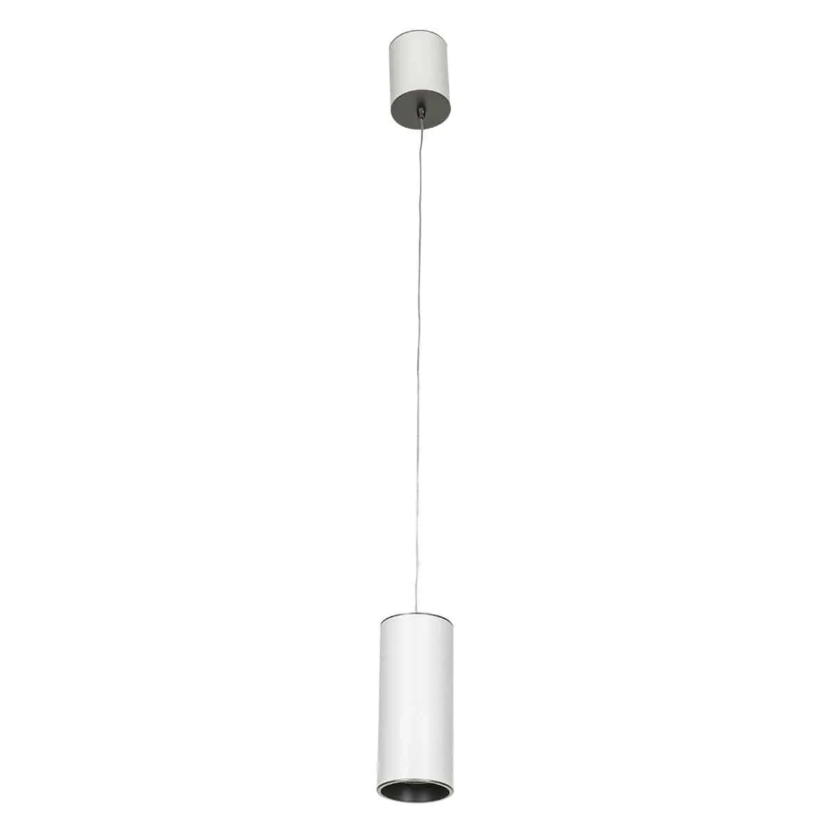 Lampa wisząca metalowa biało-szara tuba HL7719/12W z serii MOLDES BIG - Lampy Italux