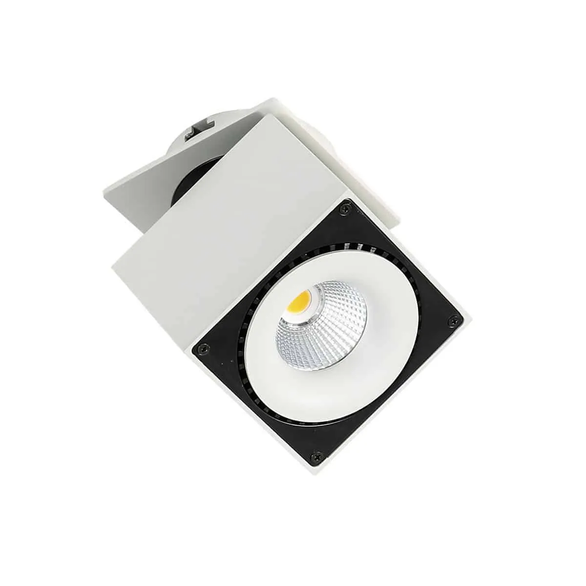 Oprawa do wbudowania LED kwadratowa biało-czarna SL7562/28W z serii SEVILLA - Lampy Italux