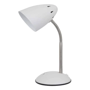 Lampa stołowa metalowa biała z giętkim ramieniem MT-HN2013-WH+S.NICK z serii COSMIC - Lampy Italux