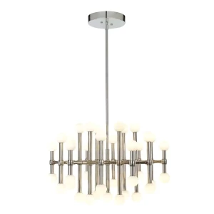 Lampa wisząca metalowa srebrna z kulami szklanymi MX16009008-37A z serii Giovanna - Lampy Italux