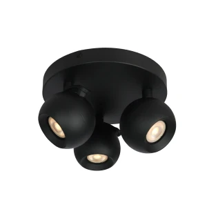 Reflektor sufitowy czarny metalowy 3-punktowy SPL-45379-3R-BK z serii Lafin - Lampy Italux